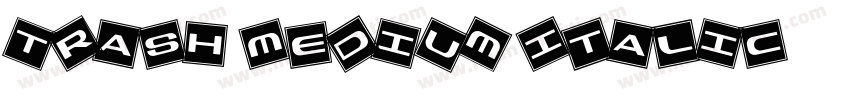 Trash Medium Italic字体转换